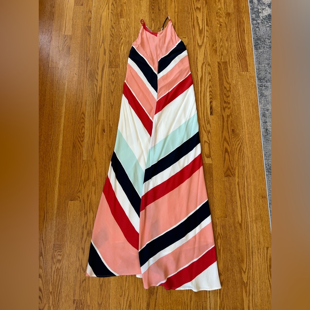 Zara Multicolor Striped Maxi Dress